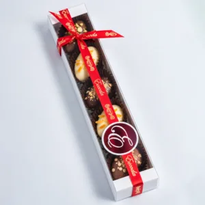 Caja 5 Dátiles Rellenos Bañados en Chocolate